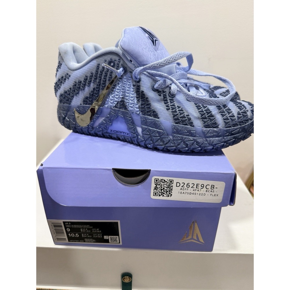 Nike Ja 3 Shoes 'All-Star' HF2793-400 Men's Size 9 Worn 1x Indoor